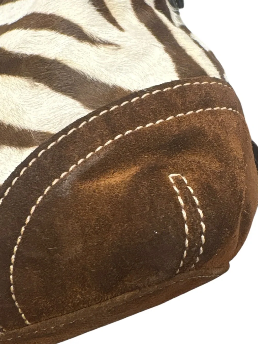 Coach 8A65 rare vintage y2k zebra pony hair shoulder bag